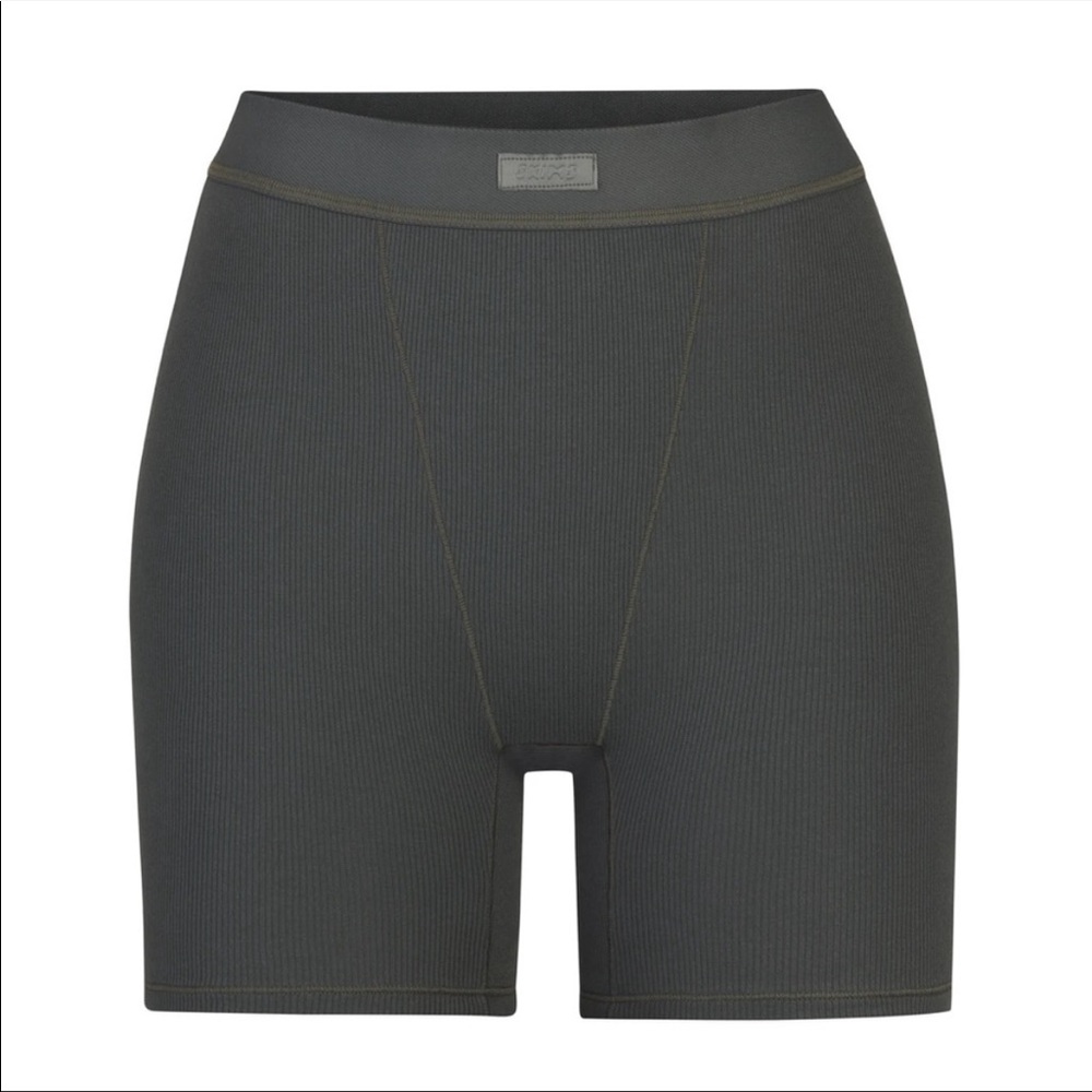 Skims Deep Sea Cotton Rib Boxer